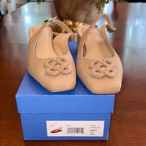 Ladies Sz 9.5 J.McLaughlin Sofia Slingback Shoes NIB